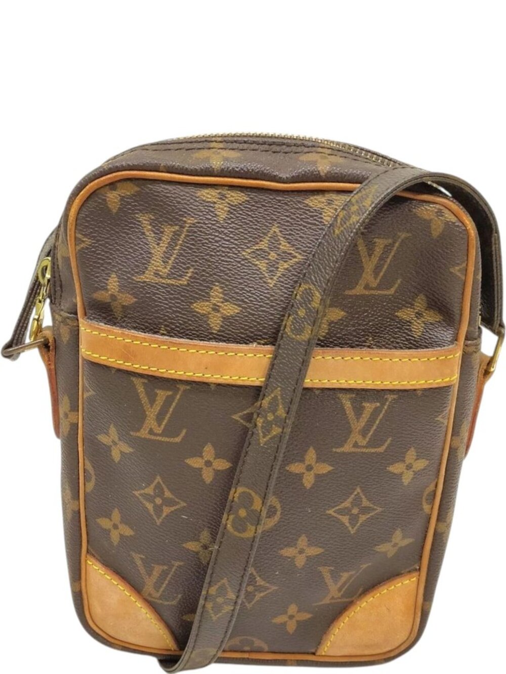 (L5) Louis Vuitton Crossbody Bag Brown Monogram